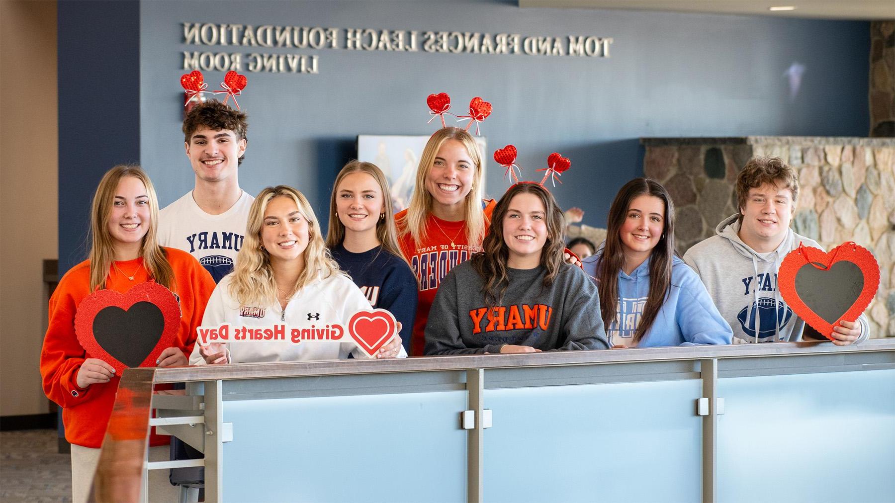 Students out to support Giving Hearts Day